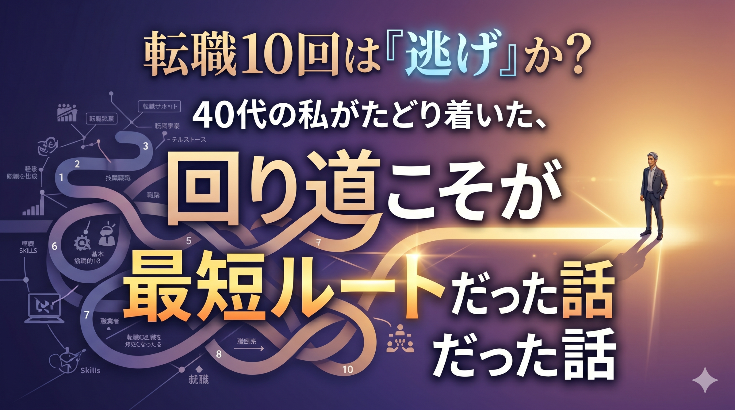 転職10回は「逃げ」か？40代の私がたどり着いた、回り道こそが最短ルートだった話