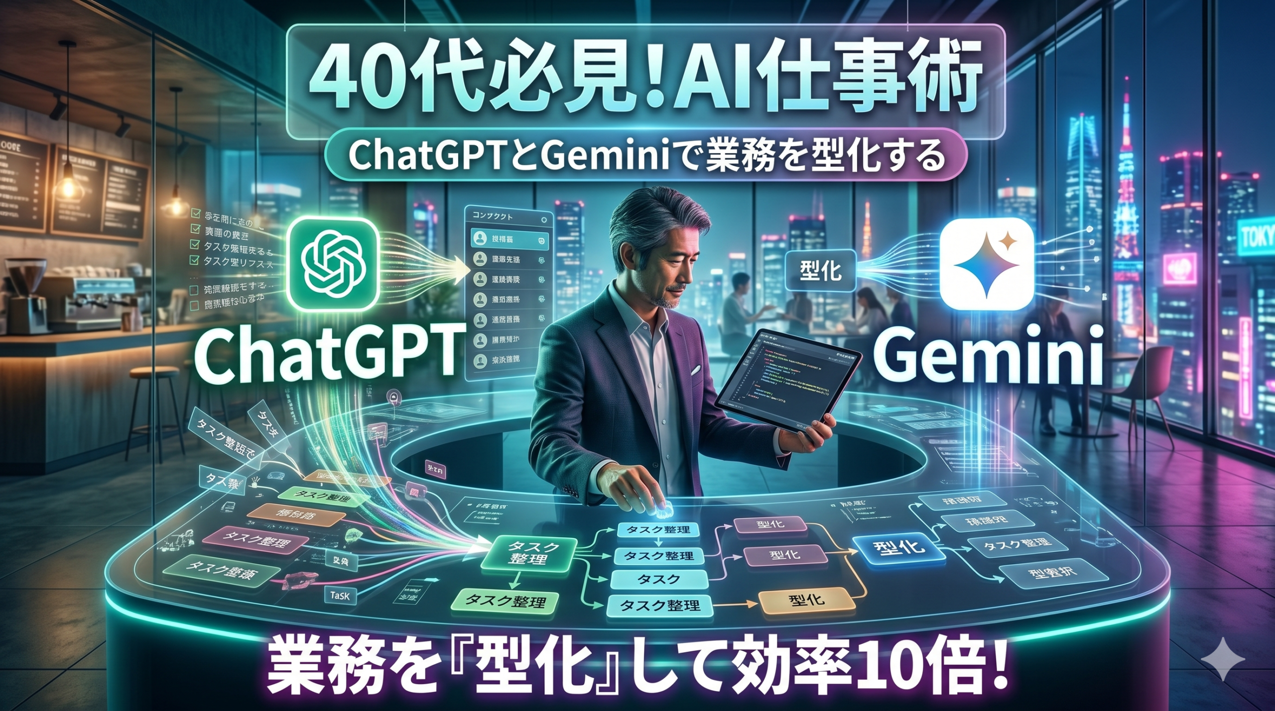 40代必見！ChatGPTとGeminiで業務を型化するAI仕事術