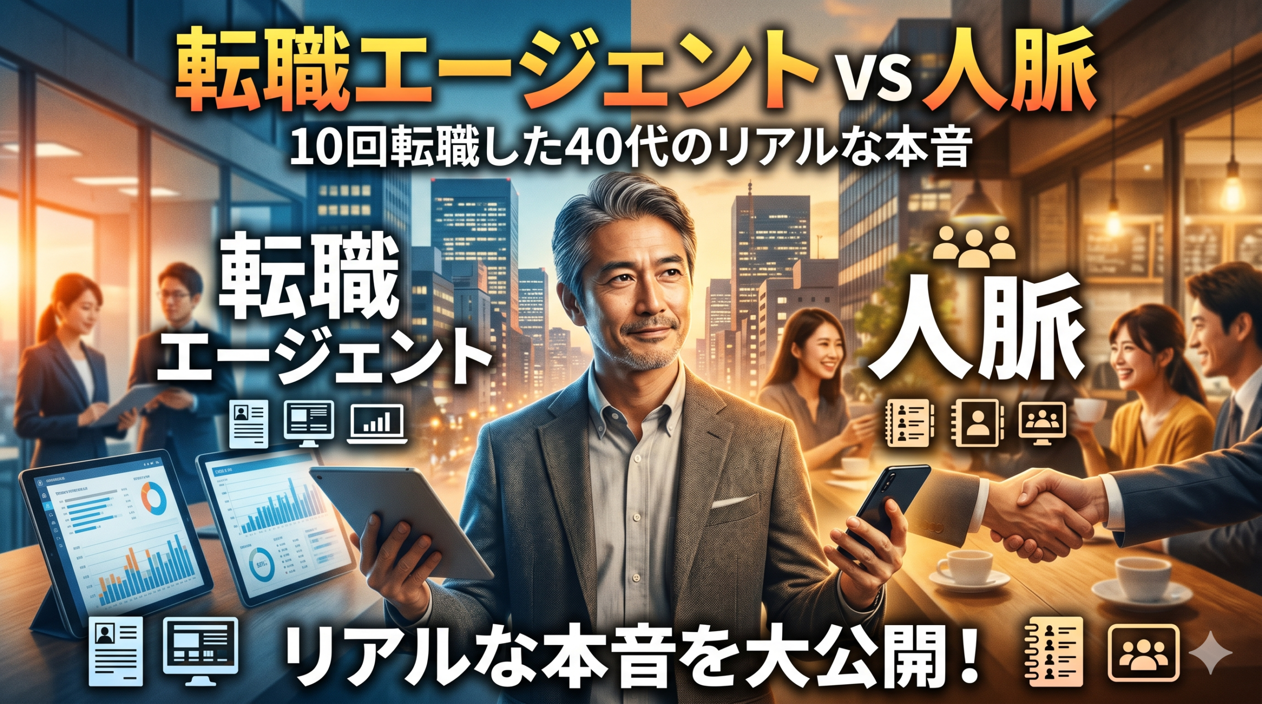 転職エージェントvs人脈。10回転職した40代のリアルな本音