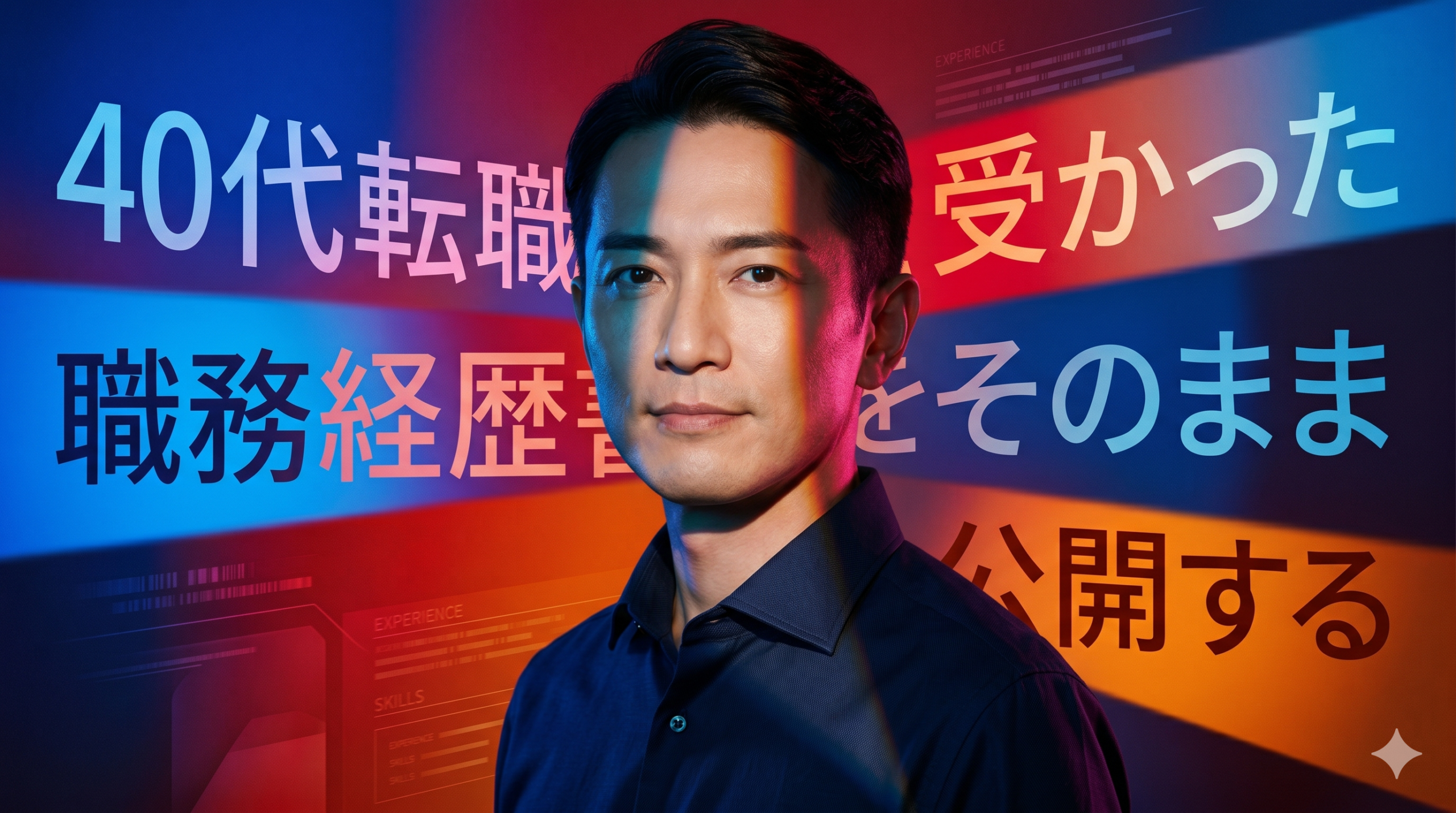 40代転職で受かった職務経歴書をそのまま公開する