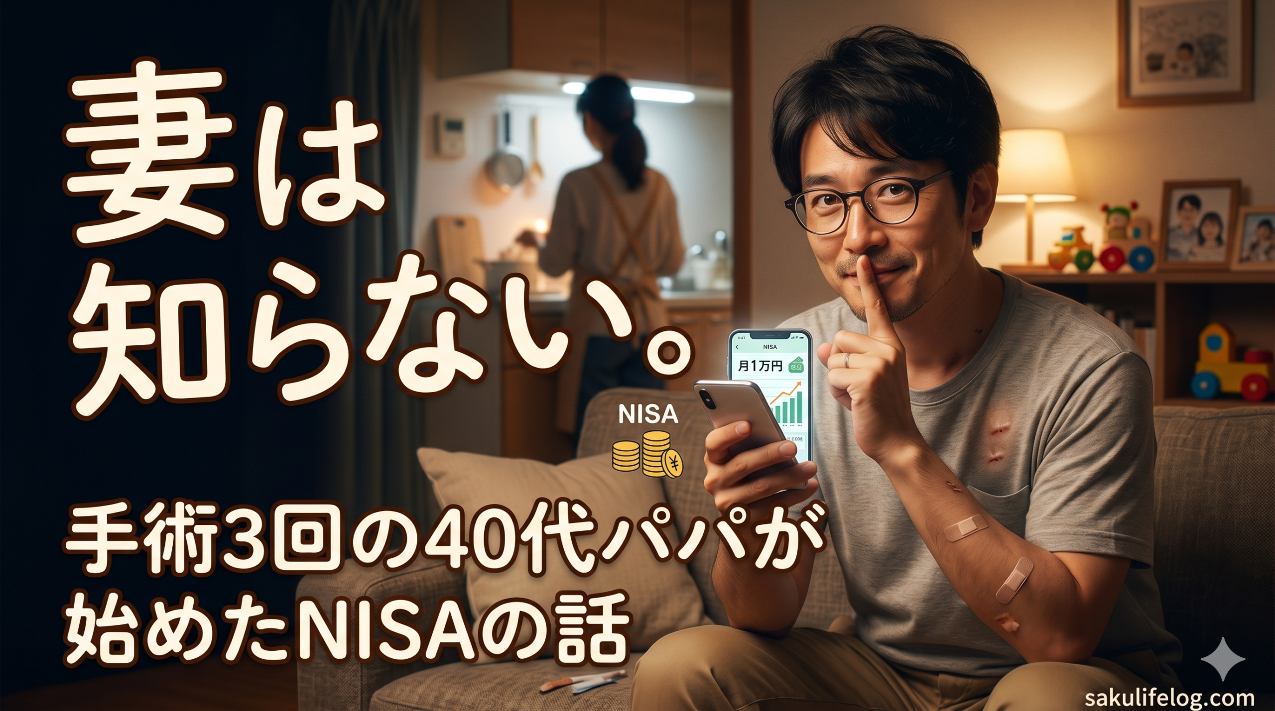 妻は知らない。手術3回の40代パパが始めたNISAの話